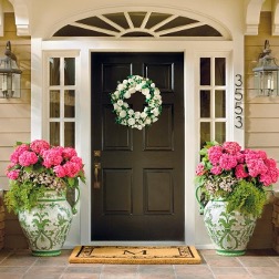 In Full Bloom — a lush spring porch with premium florals, planters, and layered accents