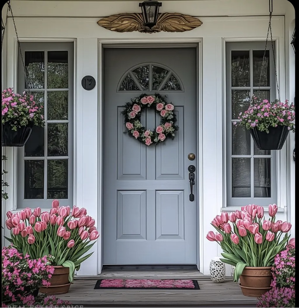 Garden Party Dream — a stunning full-porch spring transformation with layered floral styling